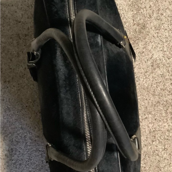 Prada- Vintage Travel Bag Black Calf Hair. - Picture 8 of 16